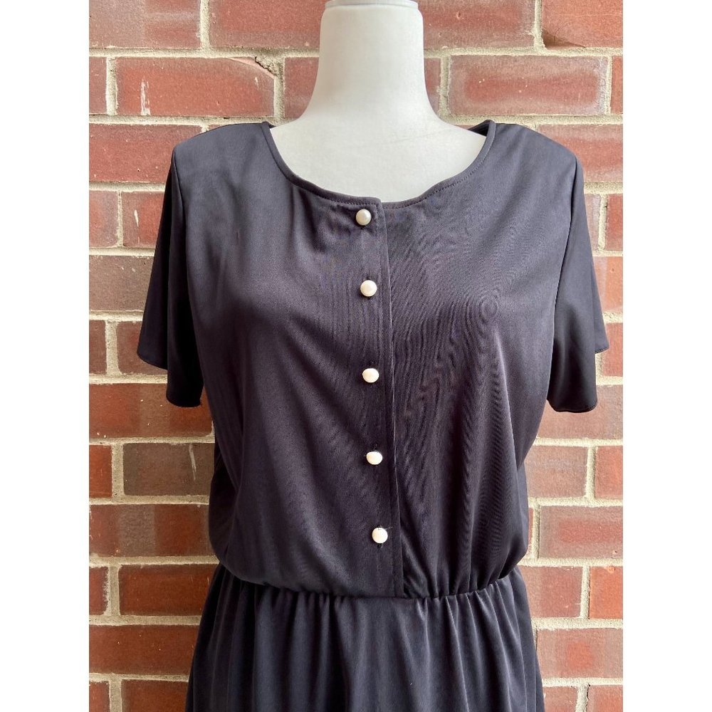 Vintage Blair Black Midi Dress - Picture 2 of 5